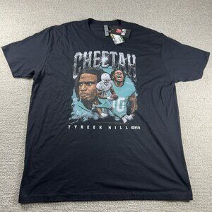 500 Level Tyreek Hill Miami Dolphins Cheetah T-shirt Black Men’s Size XXL